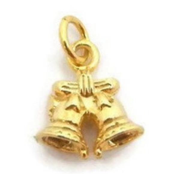 Bells Charm Pendant Yellow Gold!!